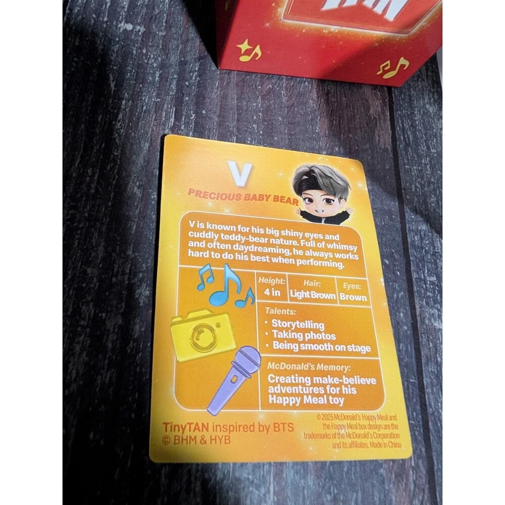 2025 McDonald's Happy Meal BTS Tiny Tan Toy Encore Edition #13 V